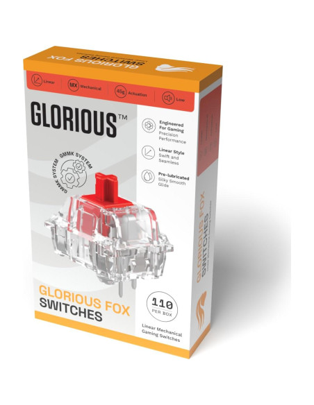 Interruptores mecánicos Glorious Fox 110 PCS 3 pines preengrasados