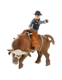 Juguete Vaquero en Toro Brincador Little Buster 1/16