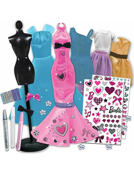 Set de Diseñadora de Moda Barbie Tara Toys con Tela y Stickers