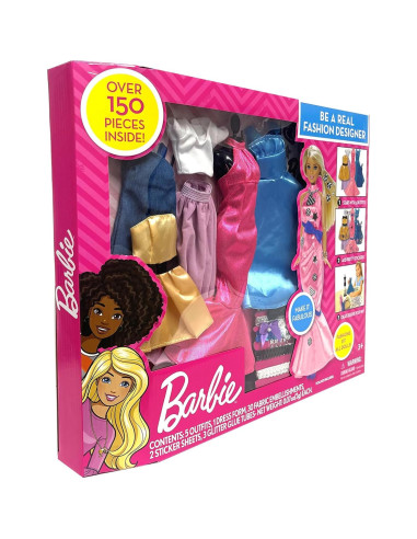 Set de Diseñadora de Moda Barbie Tara Toys con Tela y Stickers