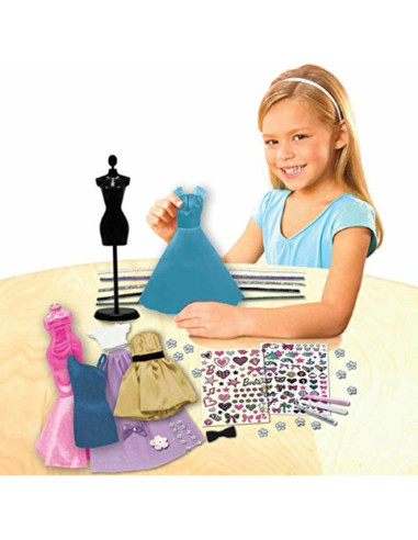 Set de Diseñadora de Moda Barbie Tara Toys con Tela y Stickers