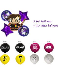Globos de Fiesta Harry Potter 13 Piezas Gzkkkkx 2