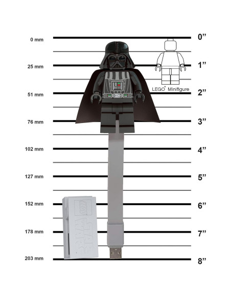 Set LEGO Star Wars: Bolígrafos de Gel y Luz de Libro Darth Vader