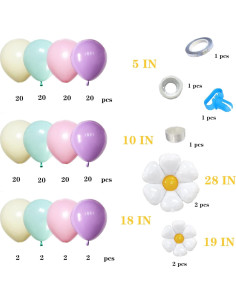 Kit de Arco de Globos de Pascua 176 Piezas J-HAIPA 2