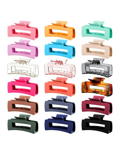 Hoteam 36 Clips de Pelo Rectangulares Antideslizantes 10.4 cm