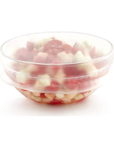 Tapa Flexible Reutilizable Lekue 15 cm Silicona Transparente 2