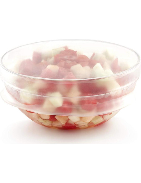 Tapa Flexible Reutilizable Lekue 15 cm Silicona Transparente