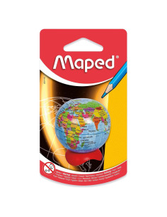 Sacapuntas Maped Globo 1 Agujero Metal Multicolor 14g