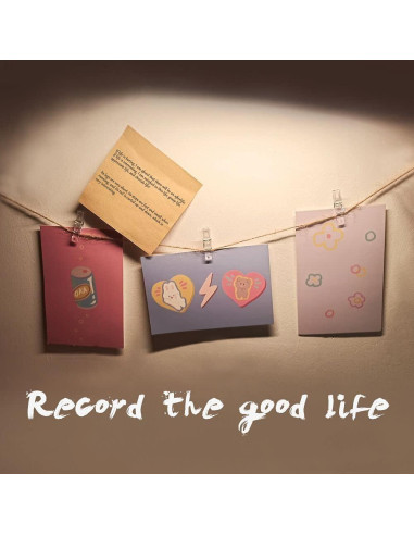 128 Clips Transparentes de Plástico GALIREN para Fotos