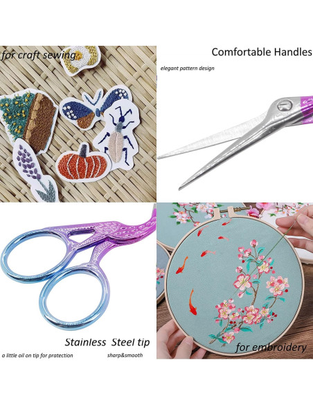 Tijeras de Bordado Pequeñas BIHRTC 9.1cm Acero Inoxidable