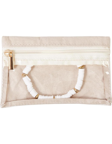 Bolsas de Joyería de Viaje Yaqulen 6 Pcs Beige Organizador