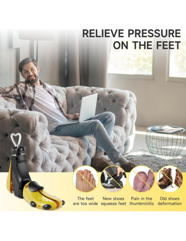 Estirador de Zapatos Ajustable 4 Vías para Hombres y Mujeres