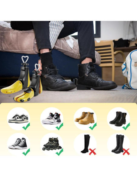 Estirador de Zapatos Ajustable 4 Vías para Hombres y Mujeres