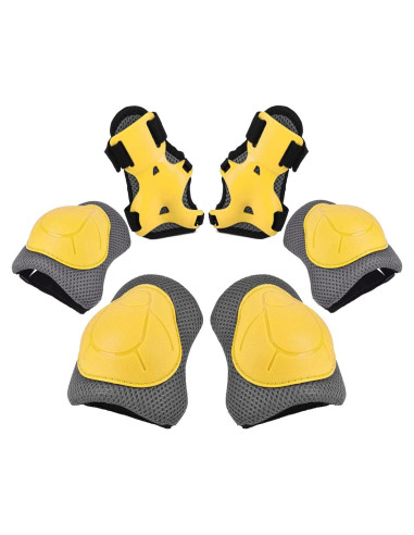 Conjunto de Protección 6 en 1 para Niños SOHOUR - Rodilleras, Coderas y Muñequera