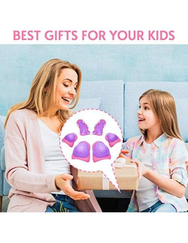 Conjunto de Protección 6 en 1 para Niños SOHOUR - Rodilleras, Coderas y Muñequera