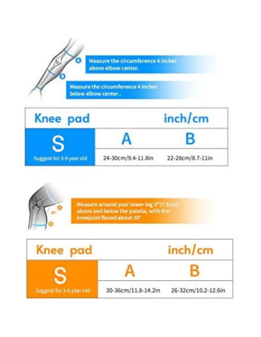 Conjunto de Protección 6 en 1 para Niños SOHOUR - Rodilleras, Coderas y Muñequera