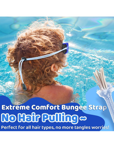 Gafas de Natación Vvinca Kids, 2 Paquetes, Anti-vaho UV, 3-10 Años