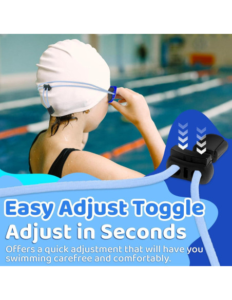 Gafas de Natación Vvinca Kids, 2 Paquetes, Anti-vaho UV, 3-10 Años