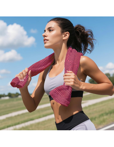 Paquete de 4 Toallas de Enfriamiento Menjo - Microfibra, Secado Rápido