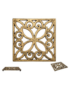 Trivet Decorativo Cuadrado Comfify Hierro Fundido 16.5 cm