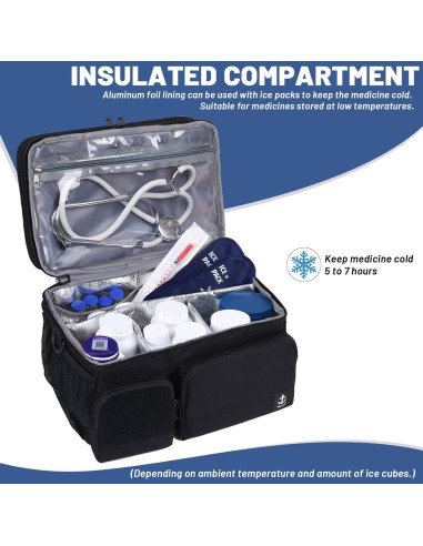 Bolsa de Medicina Timoxi Doble Capa 30.5x20.3cm Aislada