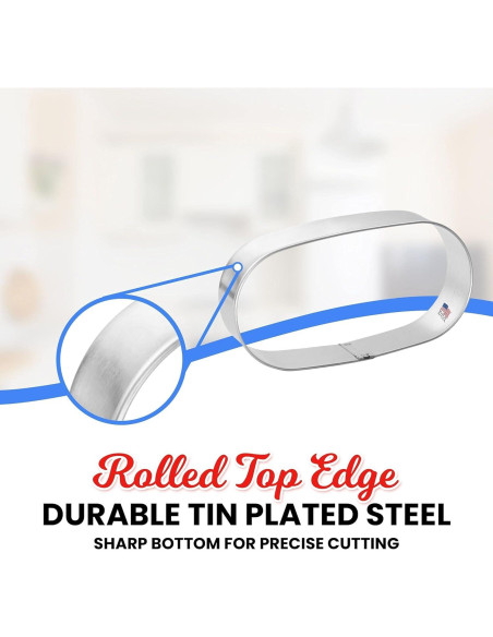 Cortador de Galletas Foose Cápsula de Píldora 10.16 cm Acero