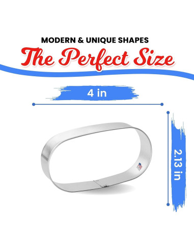 Cortador de Galletas Foose Cápsula de Píldora 10.16 cm Acero