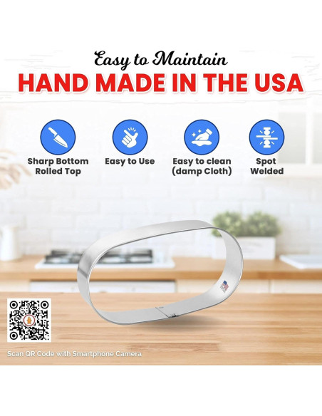 Cortador de Galletas Foose Cápsula de Píldora 10.16 cm Acero