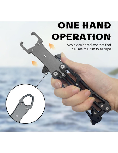 Agarrador de Pescado UEDGER de Aluminio Plegable 19.5 cm