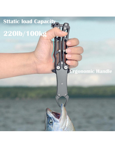 Agarrador de Pescado UEDGER de Aluminio Plegable 19.5 cm