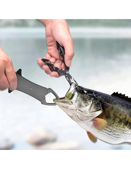 Agarrador de Pescado UEDGER de Aluminio Plegable 19.5 cm