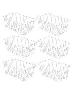 Organizador de Cestas de Alambre Lonpute - 6 Piezas 40.64x25.4x13.97cm