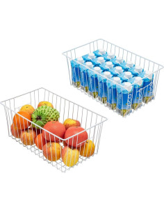 Organizador de Cestas de Alambre Lonpute - 6 Piezas 40.64x25.4x13.97cm 2