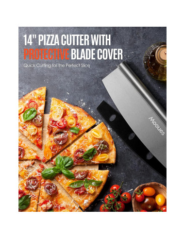 Espátula de Pizza Mooues 30 cm Aluminio con Mango Plegable