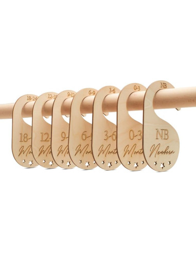 Divisores de Closet para Bebé Woodpeckers - Set de 7 Organizador