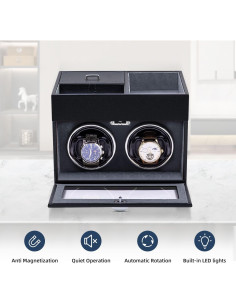 Winder de Reloj Automático Mcbazel para 2 Relojes - Gris 2