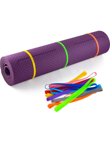 Bandas de Goma de Silicona Coopay 48 Piezas Multicolor 14 cm