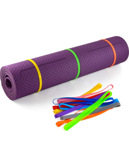 Bandas de Goma de Silicona Coopay 48 Piezas Multicolor 14 cm