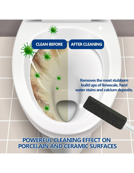 Limpiador de Inodoro OmaFena de Piedra Pómez Negra - 2 Unidades