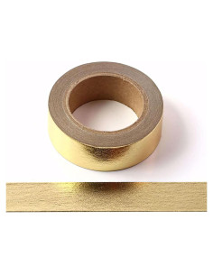 Cinta Washi Decorativa CIAJIE 15mm x 10m Oro