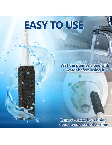 Limpiador de Inodoro OmaFena de Piedra Pómez Negra - 2 Unidades