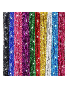 Limpiapipas Brillantes TOAOB 200pcs 30cm 10 Colores Manualidades