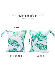 Bolsa Impermeable Reutilizable YULUONAPS 30x36cm Verde 2