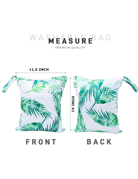 Bolsa Impermeable Reutilizable YULUONAPS 30x36cm Verde Bolsa Impermeable Reutilizable YULUONAPS 30x36cm Verde