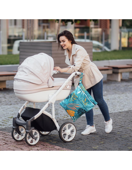 Bolsa Impermeable Reutilizable YULUONAPS 30x36cm Verde Bolsa Impermeable Reutilizable YULUONAPS 30x36cm Verde