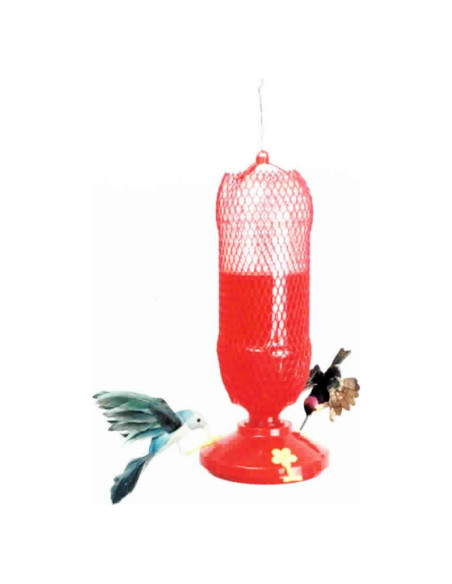 Alimentador de Colibríes Colgante Gadjit Rojo - Reutiliza Botellas