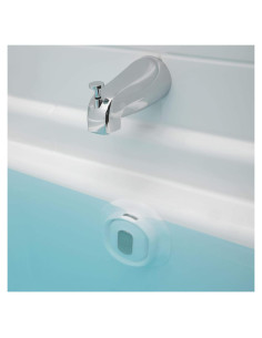 Cubierta de Drenaje de Desbordamiento Ajustable SlipX Solutions - Silicona Blanca