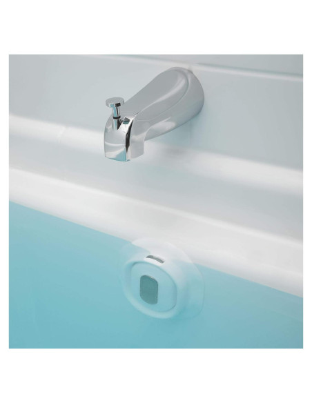 Cubierta de Drenaje de Desbordamiento Ajustable SlipX Solutions - Silicona Blanca