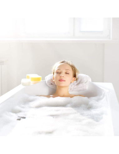 Cubierta de Drenaje de Desbordamiento Ajustable SlipX Solutions - Silicona Blanca