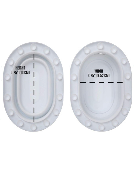 Cubierta de Drenaje de Desbordamiento Ajustable SlipX Solutions - Silicona Blanca